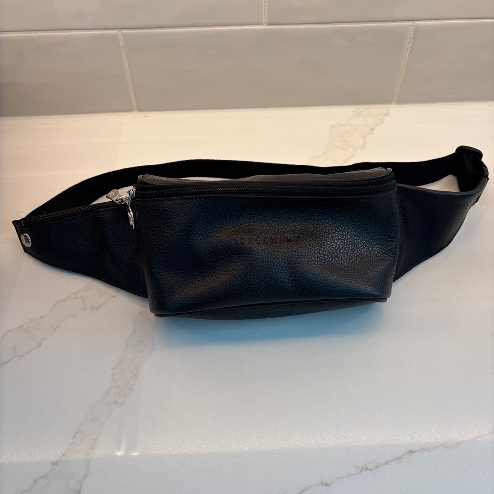 Longchamp Black Leather Belt Bag - Picture 5 of 8